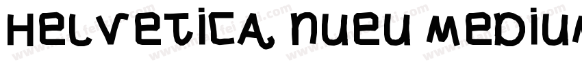 HELVETICA NUEU MEDIUM字体转换